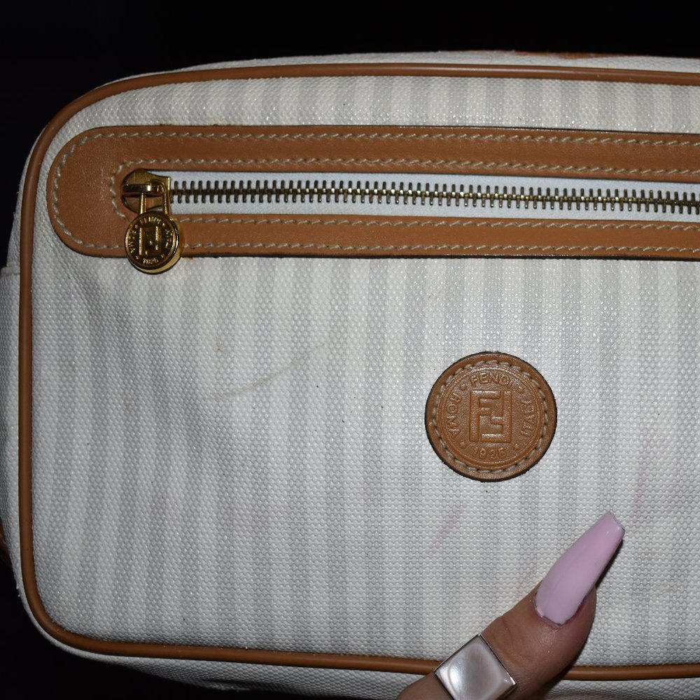 Vintage Fendi bag - Striped Bag - 70s